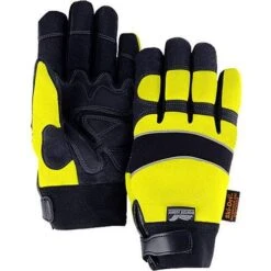 High-Visibility Waterproof Gloves, Size Small By Majestic