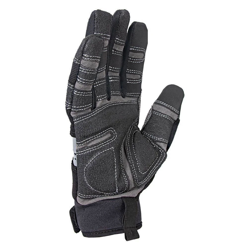 Kincopro General Black And Gray Suede Gloves, Medium 2 Kincopro General Black And Gray Suede Gloves, Medium - Image 2