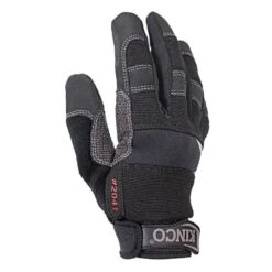 Kincopro General Black And Gray Suede Gloves, Large -A.M. Leonard Tools Shop 241 l5am top 1