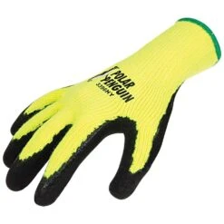 Cold Weather Lined Knit Gloves With Rubber Palm, High-Visibility Yellow, Size Large 5 Cold Weather Lined Knit Gloves With Rubber Palm, High-Visibility Yellow, Size Large -A.M. Leonard Tools Shop 3396hy 2