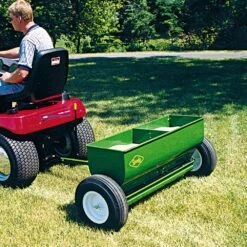 Towable Drop Spreader With 225lb Steel Hopper And Pneumatic Tires By Gandy