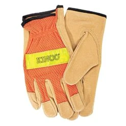 High-Visibility Orange Gloves, Medium