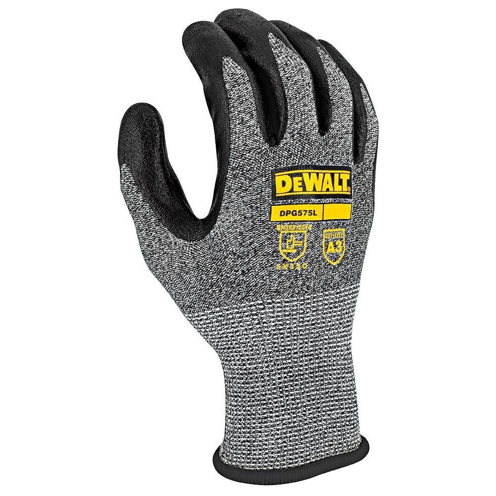 Work Gloves With Nitrile Palm, A3 Cut Resistance, Size Extra Large, Box Of 12 By DEWALT 1 Work Gloves With Nitrile Palm, A3 Cut Resistance, Size Extra Large, Box Of 12 By DEWALT