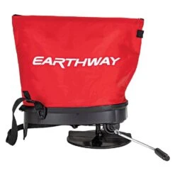 Earthway Hand Crank Spreader With 25lb Nylon Bag Hopper -A.M. Leonard Tools Shop e27 outline side