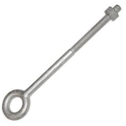 Hot-Dip 1/2-Inch Galvanized Eyebolt, 8-Inch Shank