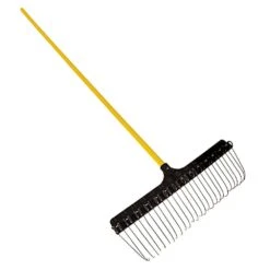 Groundskeeper II Shrub Rake With 21in Head And 55in Fiberglass Handle By TRG