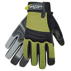 West County Women's Landscaping Gloves, Stem Green, Large