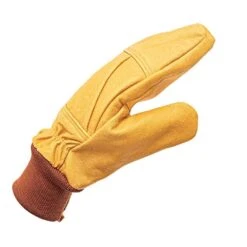 Lined Glove Water-Resist Prem Grain Buffalo Mitten - LG