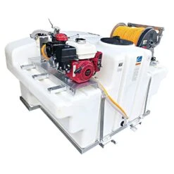 Skid Sprayer With 10gpm Diaphragm Pump And Electric Hose Reel, 400-Gallon Capacity By Kings