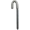 Lag Screw Hook Zinc Plated 1/2in X 6in Left Thread