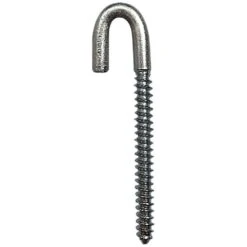 Lag Screw Hook Zinc Plated 1/2in X 6in Left Thread