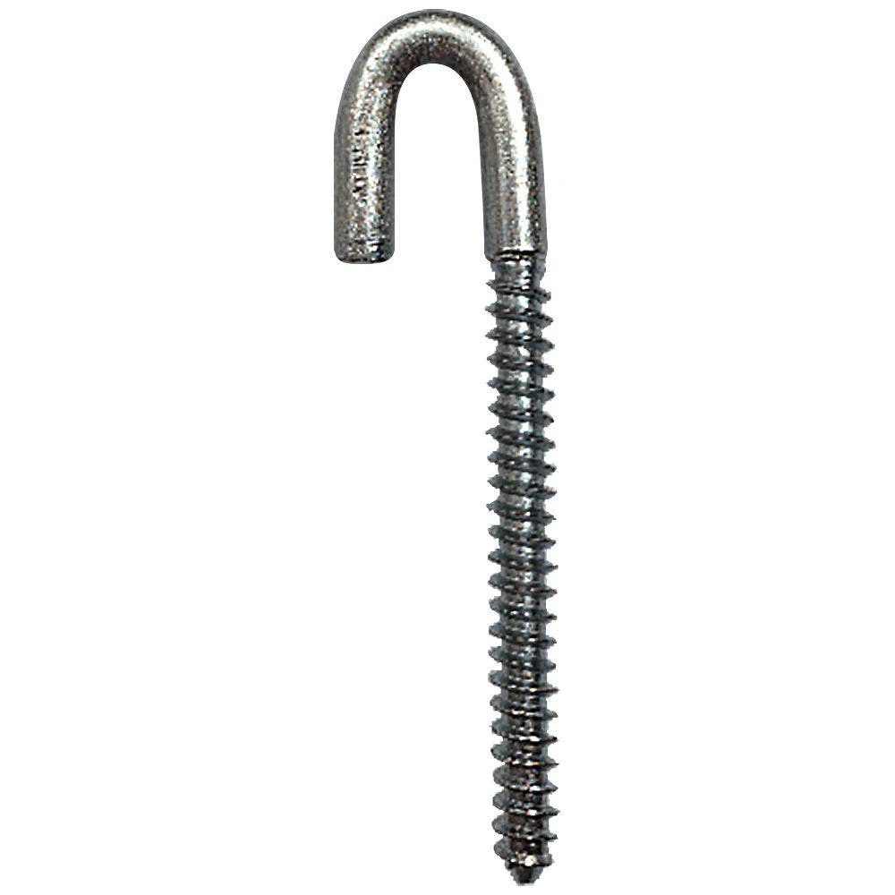 Lag Screw Hook Zinc Plated 1/2in X 6in Left Thread 1 Lag Screw Hook Zinc Plated 1/2in X 6in Left Thread