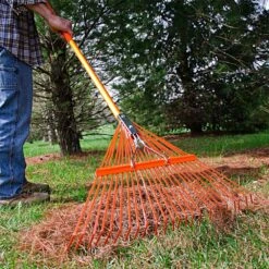 Spring Rake With 24-Tine Steel Head And Tuff-Strong™ Fiberglass Handle By A.M. Leonard -A.M. Leonard Tools Shop msrf 224 3 1