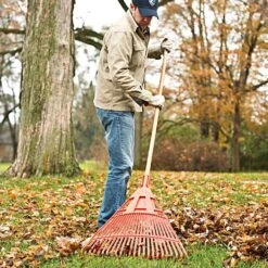 24-Inch Wide Poly Lawn Rake With American Ash Handle By A.M. Leonard -A.M. Leonard Tools Shop pr24u 5 2