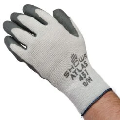 Therma-Fit Rubber-Coated Work Gloves, Size Large By Atlas