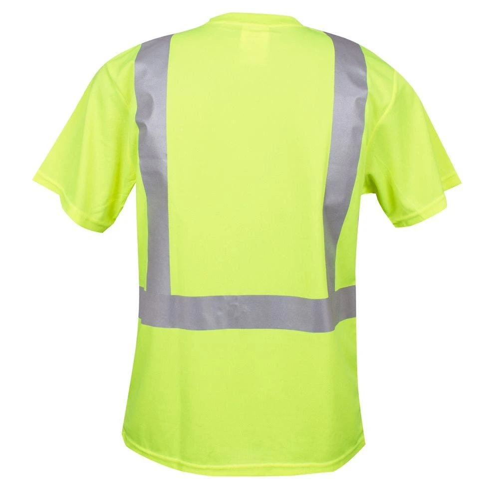Class II Birdseye Mesh Short Sleeve Tee, ANSI Type II, Lime, Size Medium By Cordova 2 Class II Birdseye Mesh Short Sleeve Tee, ANSI Type II, Lime, Size Medium By Cordova - Image 2