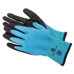 Delta Plus Latex-Coated Thermal Glove, Blue/Black, Extra-Large -A.M. Leonard Tools Shop vv736bl10am