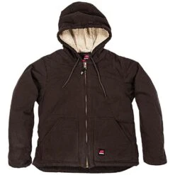 Softstone Hooded Coats, Dark Brown, Women's Size 3X Large By Berne