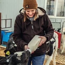 Softstone Hooded Coats, Dark Brown, Women's Size Extra Large-Tall By Berne -A.M. Leonard Tools Shop whj43dbr xlt 2