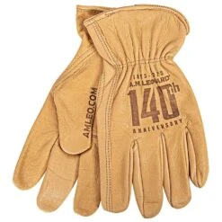 A.M. Leonard 140th Anniversary Full-Grain Cowhide Driver Gloves, Size Extra Large